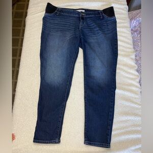 Isabel Skinny Leg Maternity Jeans with Under Belly Panel - size 14